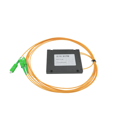SC APC 3.0 MM 1x2 繊維光学 PLC スプリッター ABS タイプ 2 コア配電箱用に使用