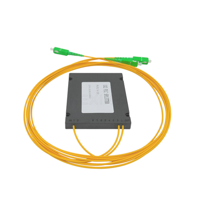 SC APC 3.0 MM 1x2 繊維光学 PLC スプリッター ABS タイプ 2 コア配電箱用に使用