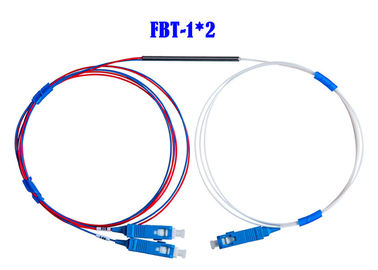 FBT 1×2のカプラー繊維光学WDM小型0.9の50/50のSC APCのコネクター1310 1490 1550
