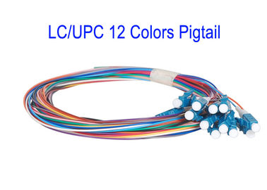 LC/UPC 12の中心はSMのパッチ・コード繊維パッチをケーブルで通信するG652D G657A1 G657A2 1m 1.5mを着色する