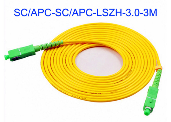 コミュニケーション キャビネットSC/APCの繊維光学パッチはSM 3mの移動箱LSZHの外の外装を導く