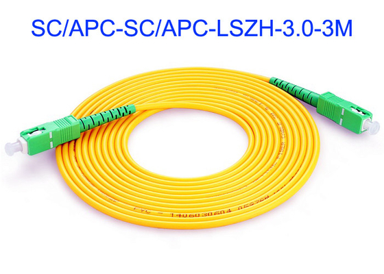 コミュニケーション キャビネットSC/APCの繊維光学パッチはSM 3mの移動箱LSZHの外の外装を導く