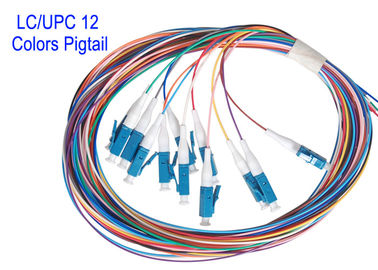 LC/UPC 12の中心はSMのパッチ・コード繊維パッチをケーブルで通信するG652D G657A1 G657A2 1m 1.5mを着色する