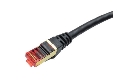 SFTP CAT6A RJ45 50uの銅LANケーブル0.565mmのCU材料5mネットワークJumpe 1000N