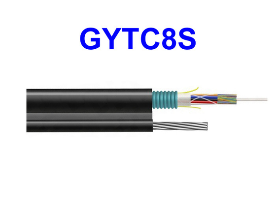 GYTC8Sの頭上に専用されている屋外の繊維光学装甲ケーブルの鋼線の自己支持の電気通信
