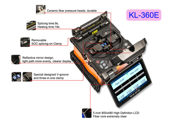 FTTHの手持ち型の繊維光学用具のスプライサの電気融合機械KL-630E光学力メートル