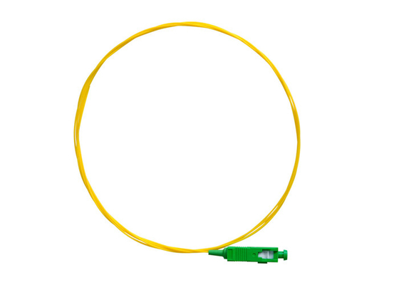黄色い繊維の光学パッチ・コードのピグテールの単一モードSC/APC G657A2 0.9mmのリターン65dB