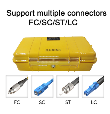 OTDRの進水ケーブル箱の繊維光学用具屋外SC/APC LC/APCのコネクター1km SM 1310/1550nm